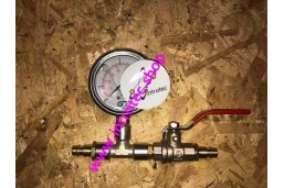 Inflation valve, pressure gauge and 7.2 M/M connections
