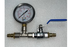 Inflation valve, pressure gauge and 7.2 M/M connections